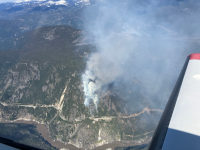 Ferrabee Fire (V10108) - Activity on evening of April 23.
