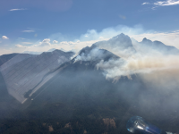 July 23, morning aerial view